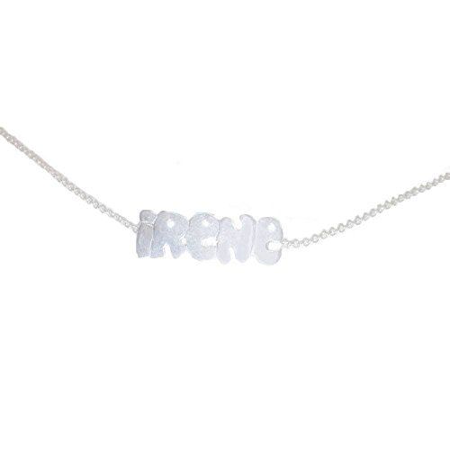 Necklace with name in silver first law