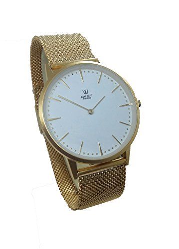 Unisex watch in golden steel