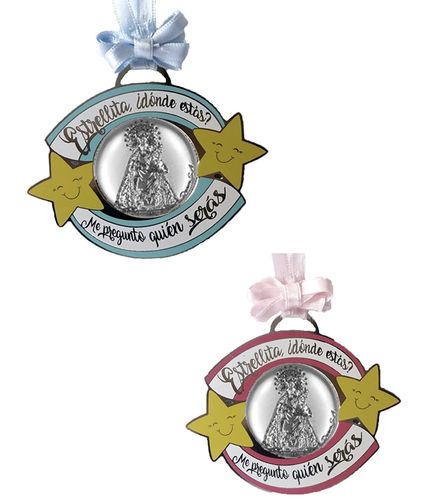 Medallón Estrella y Virgen de los Desamparados
