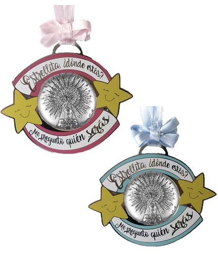 Medallón Estrella y Virgen del Pilar