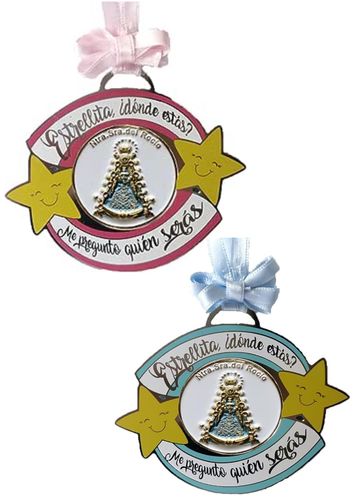 Medallón Estrella y Virgen del Rocío